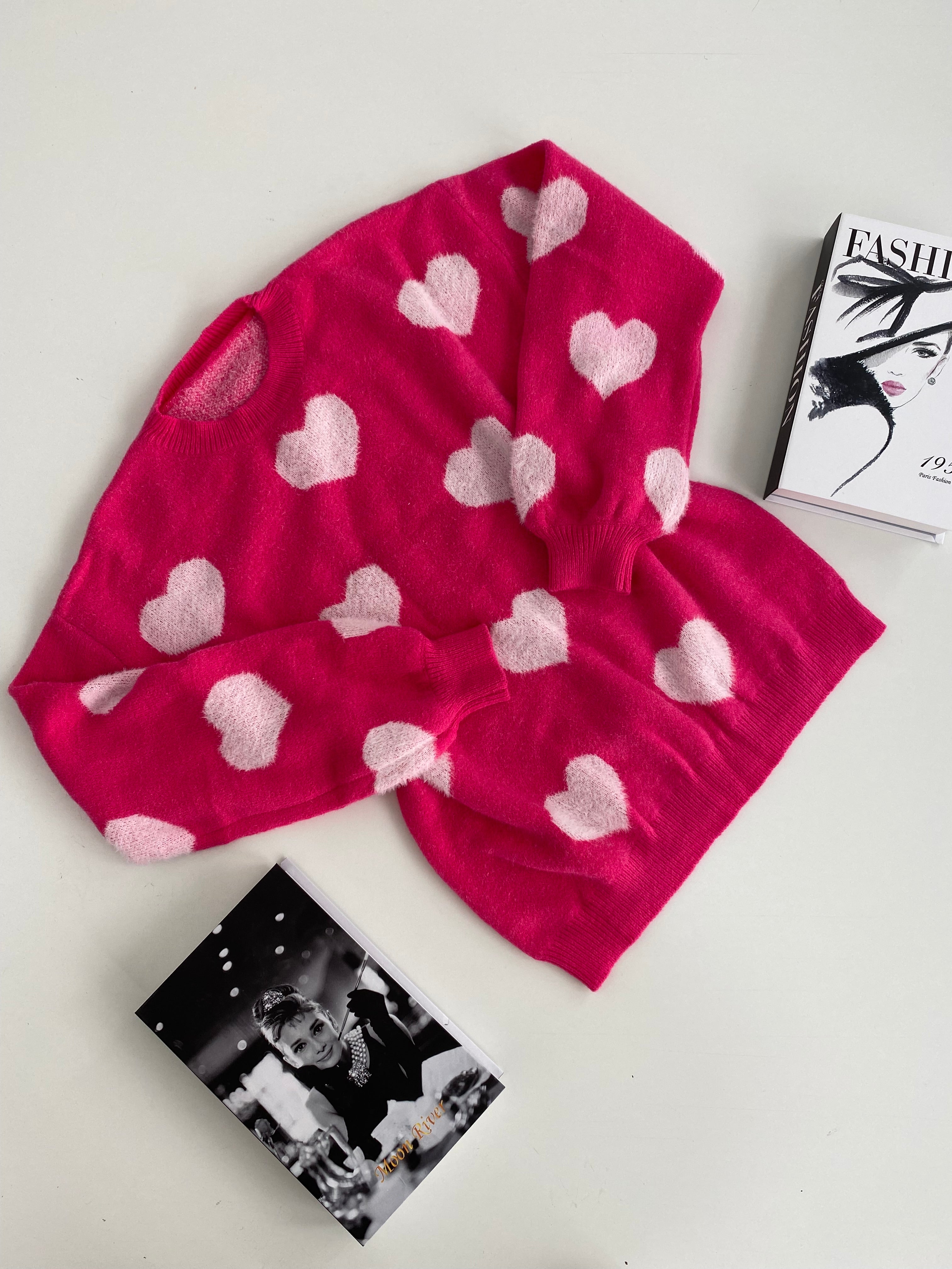 Suéter con corazones