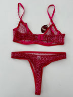 Set mesh animal print