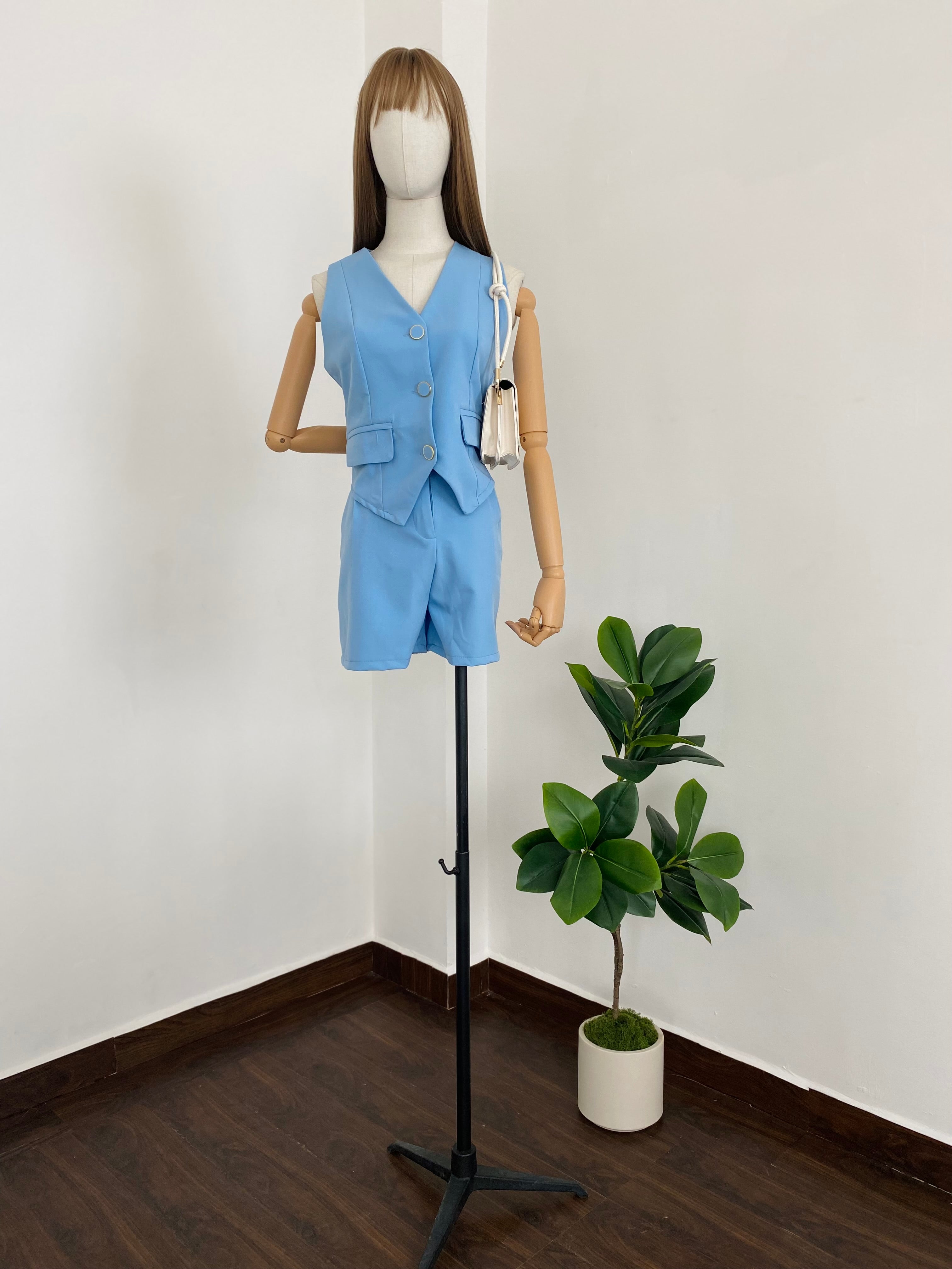 Conjunto short/chaleco