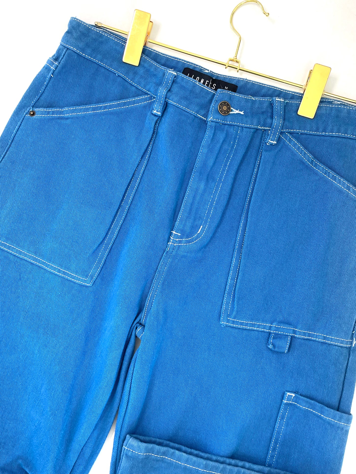 Cargo pants electric blue