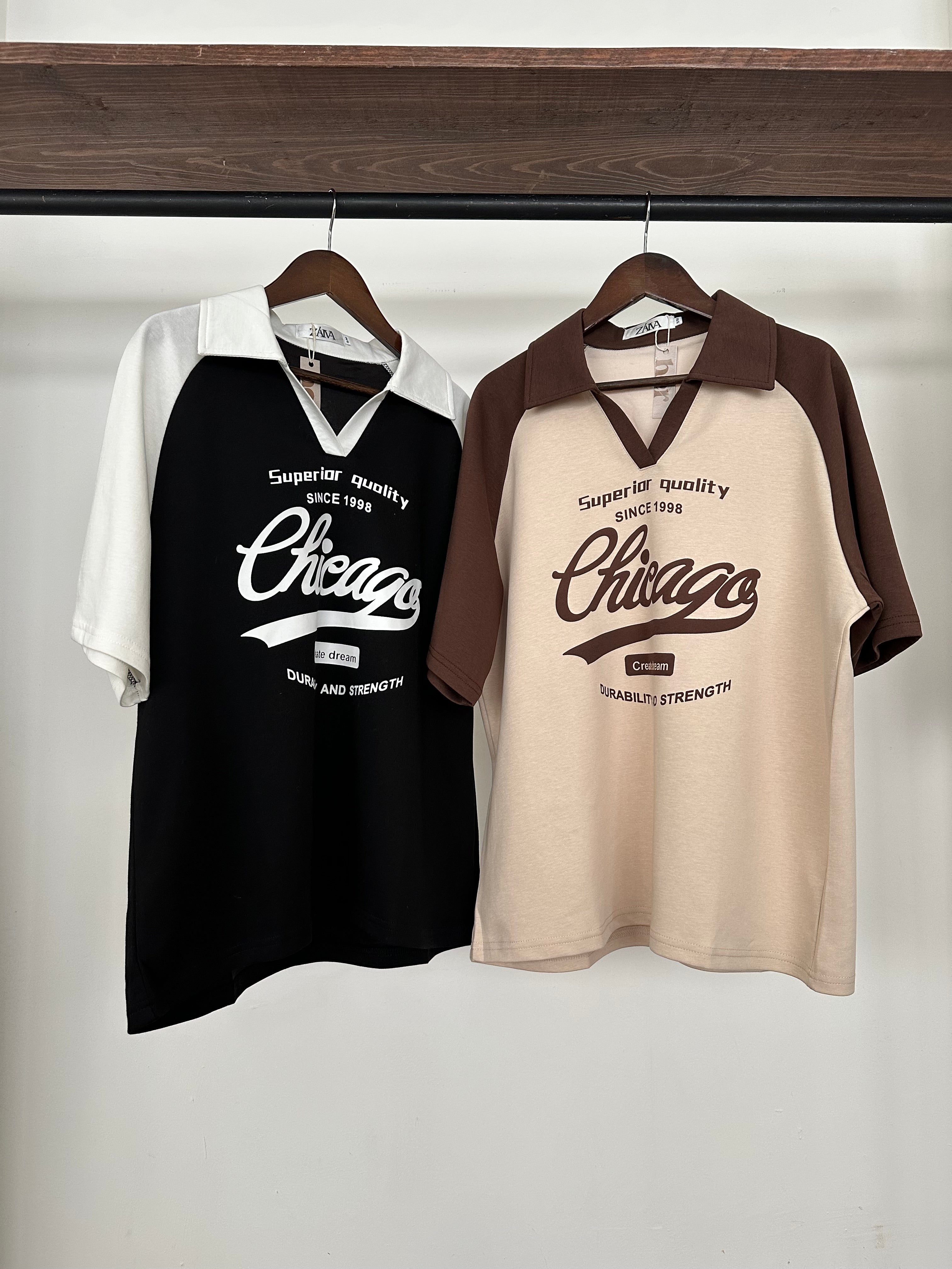 Blusa oversize con cuello
