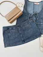 Set denim falda