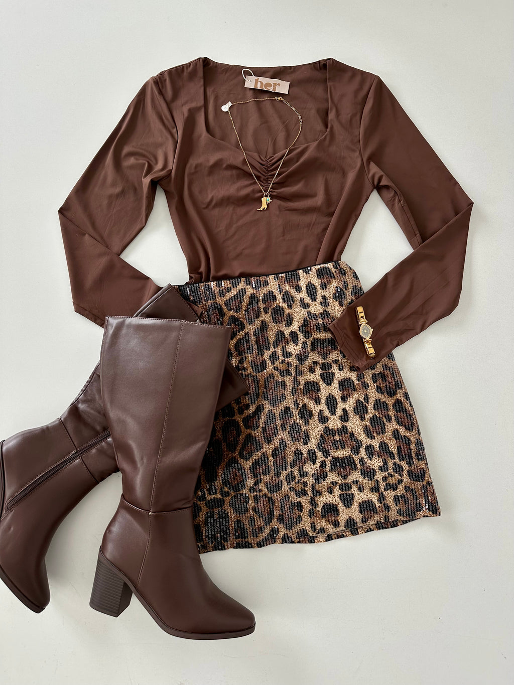 Falda animal print