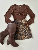 Falda animal print