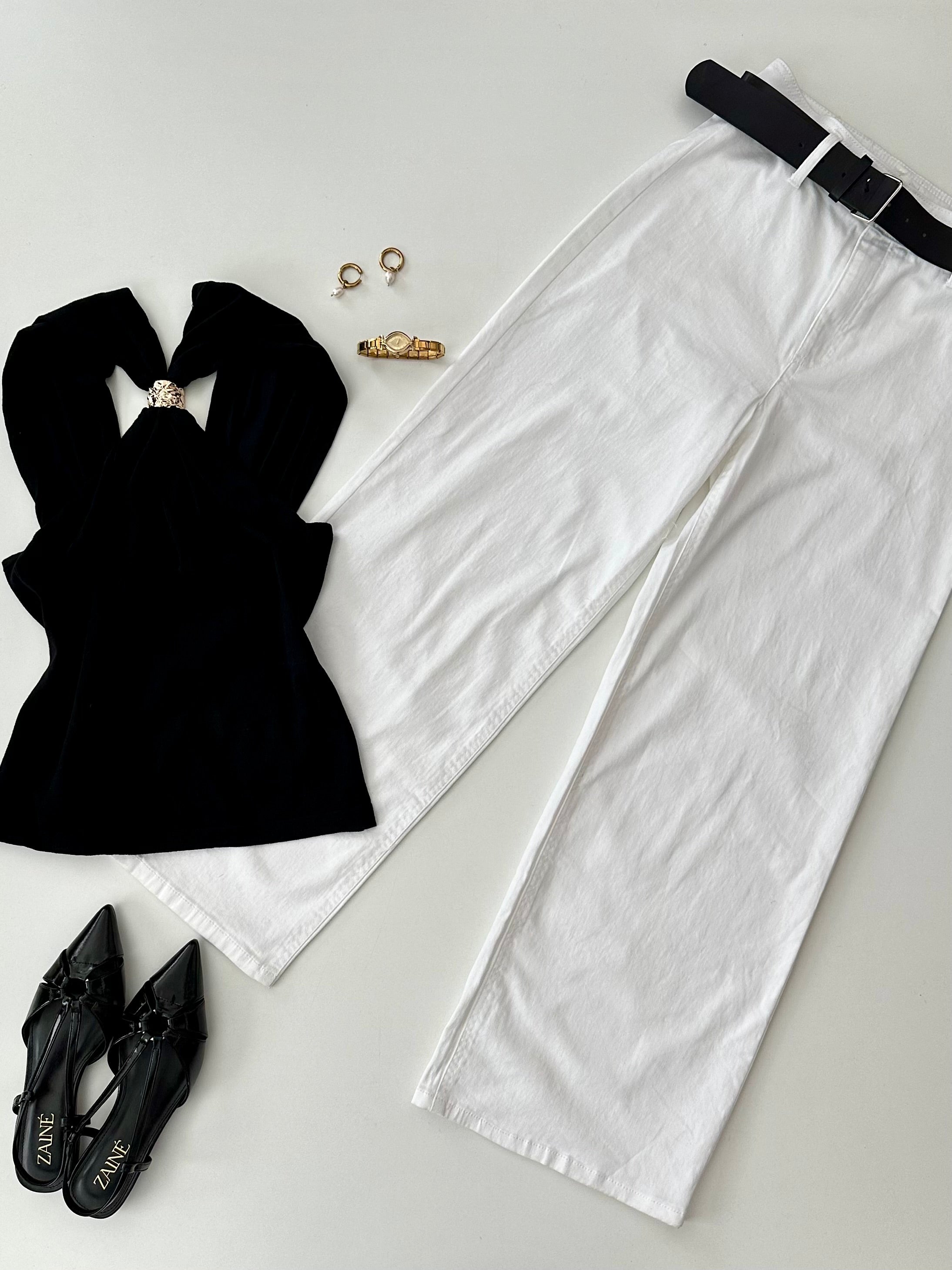 Blusa con detalle dorado