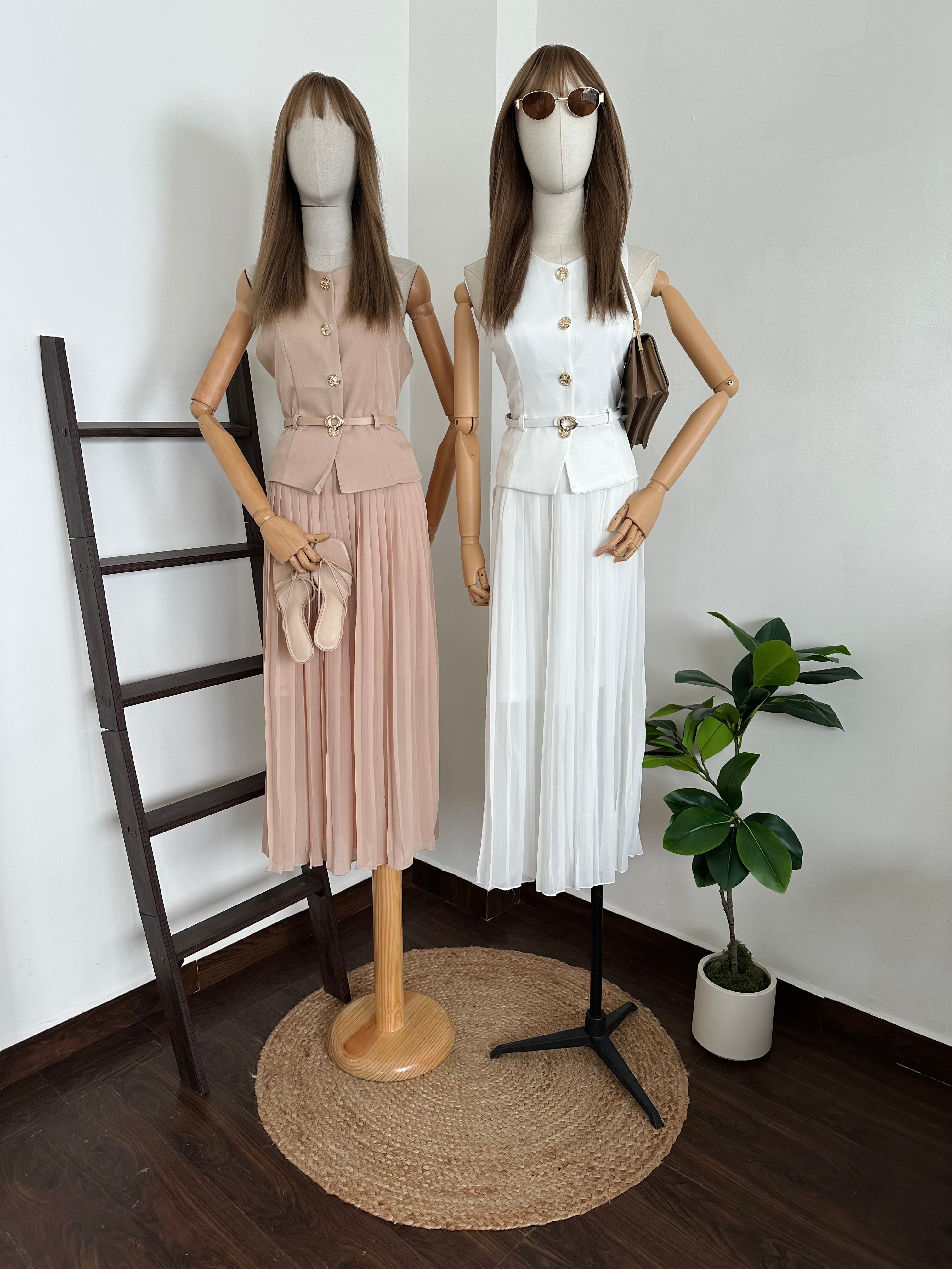 Conjunto falda plisada