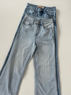 Jeans raw hem