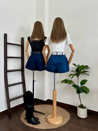 Short falda denim