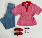 Playera polo rayas