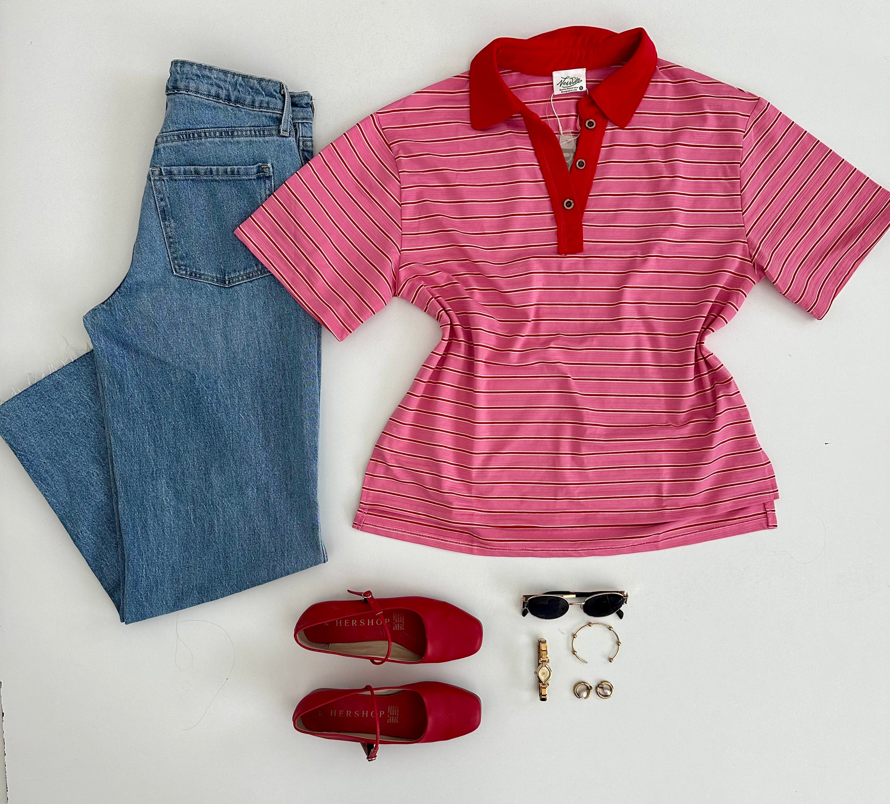 Playera polo rayas