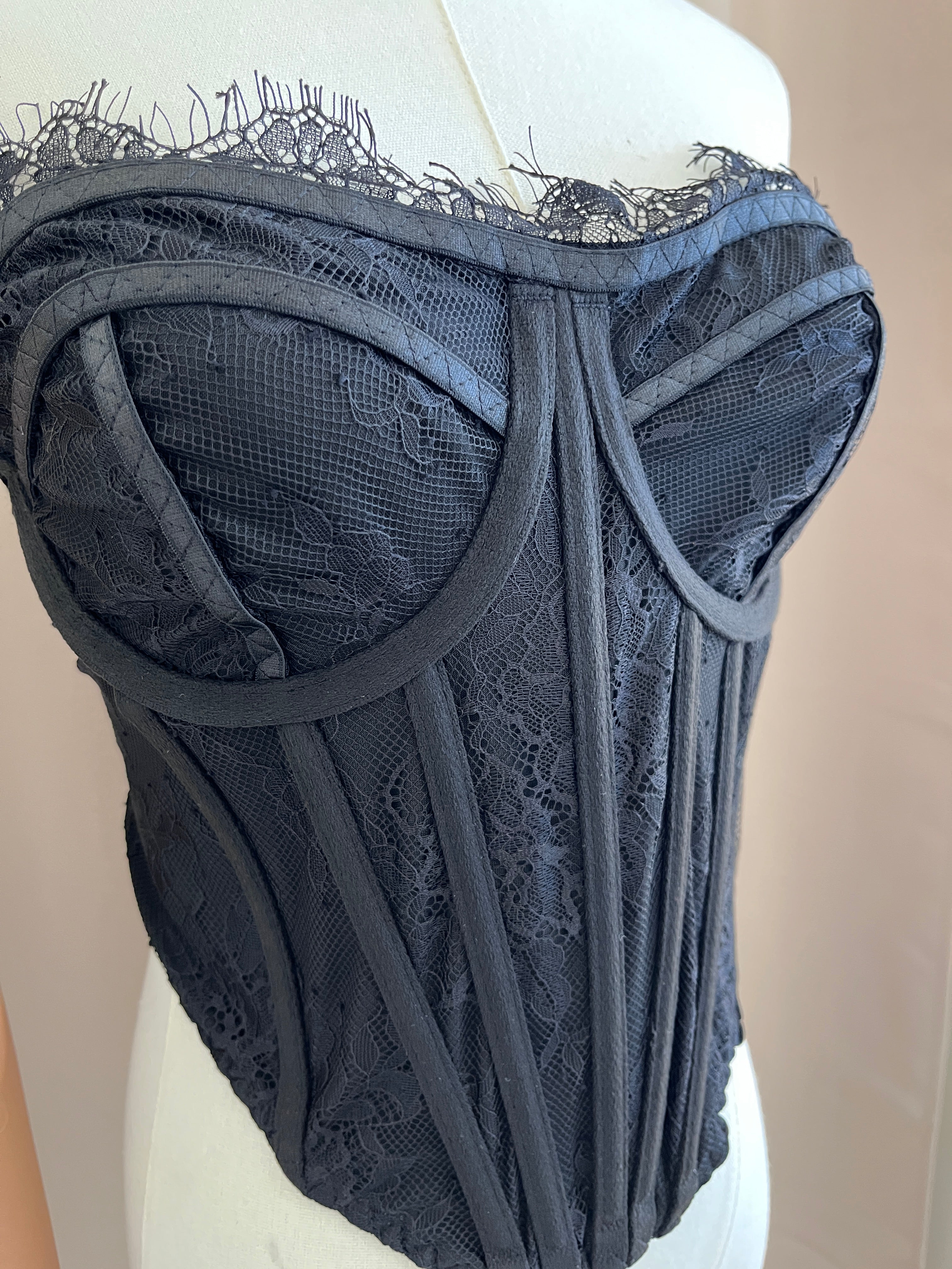 Corset encaje strapless