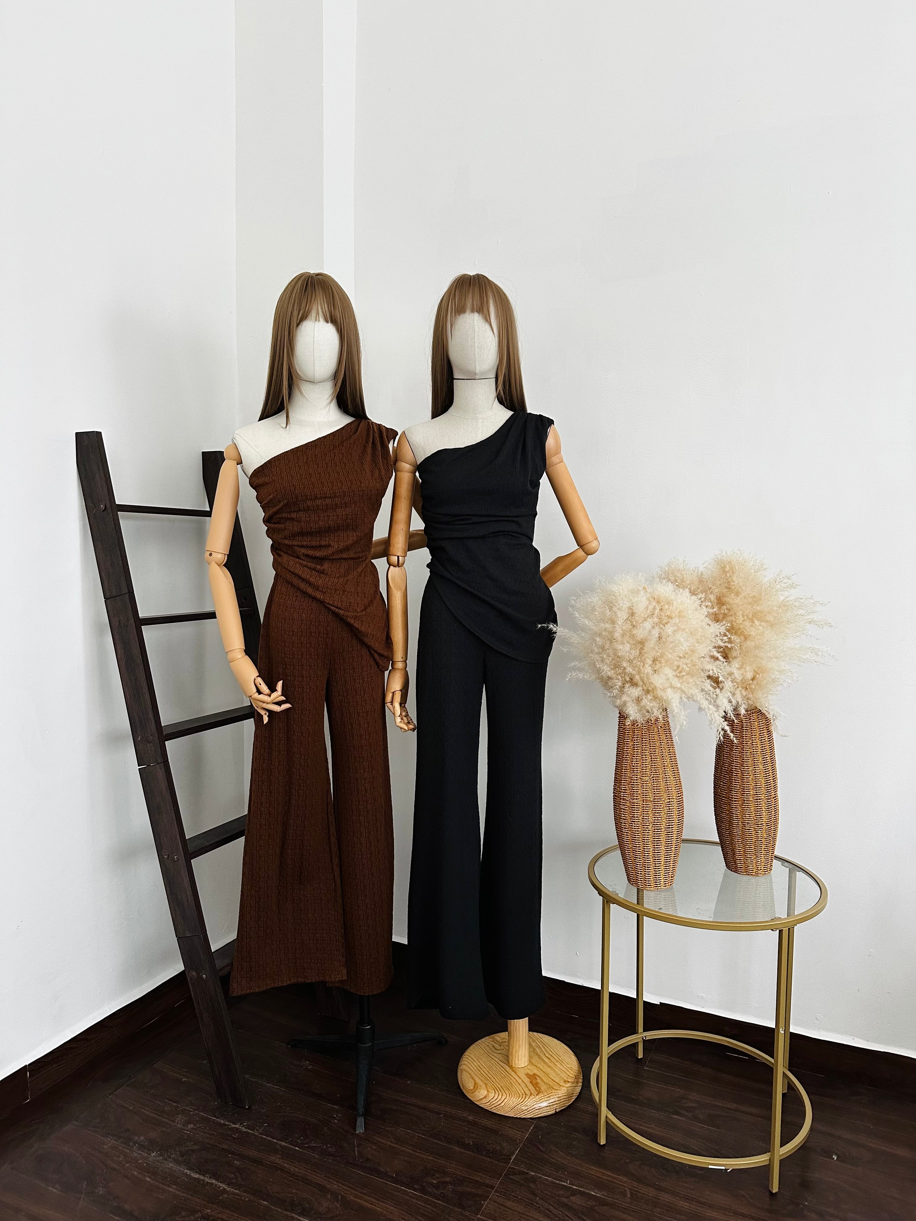 Conjunto blusa asimétrica