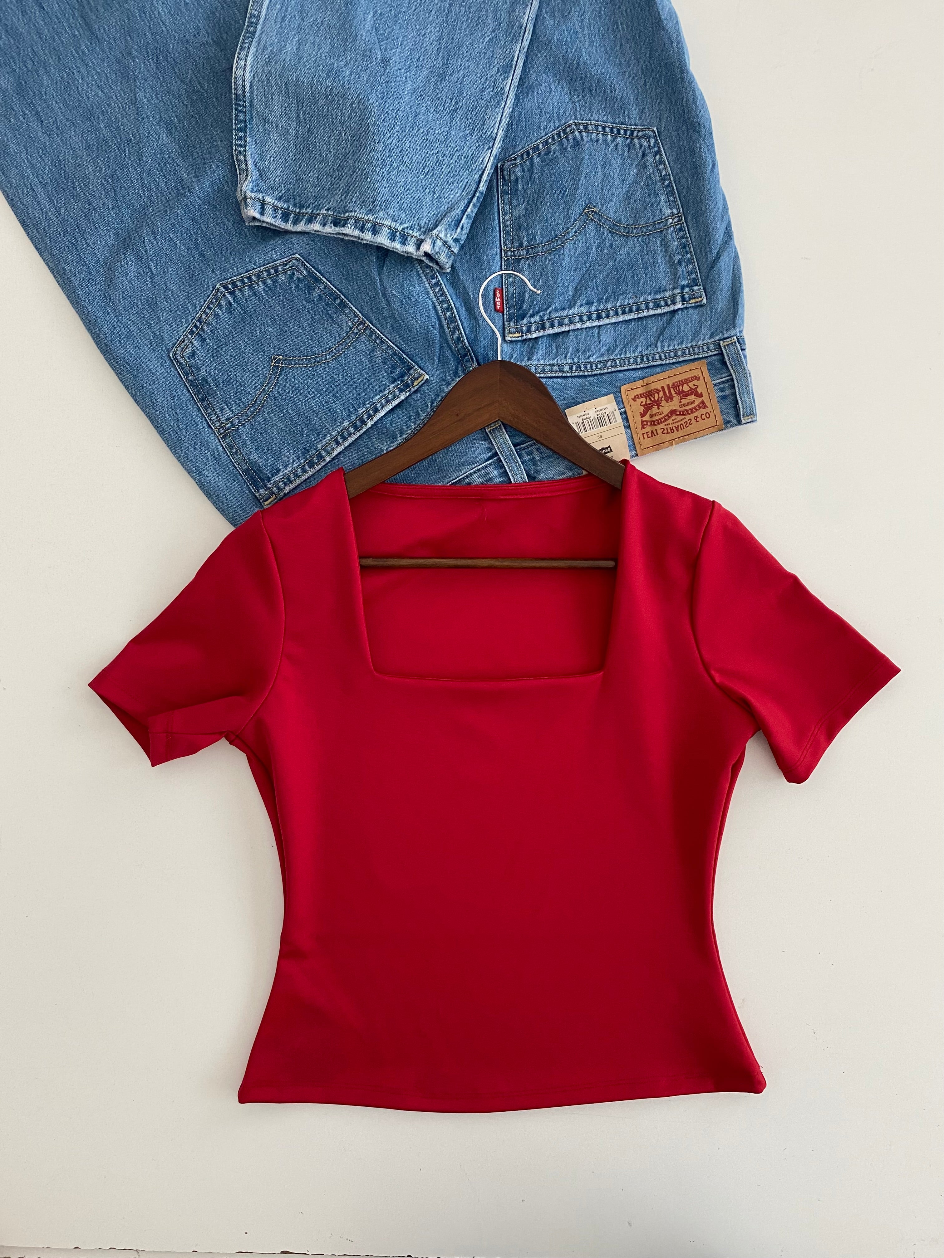 Blusas estilo cuadrado