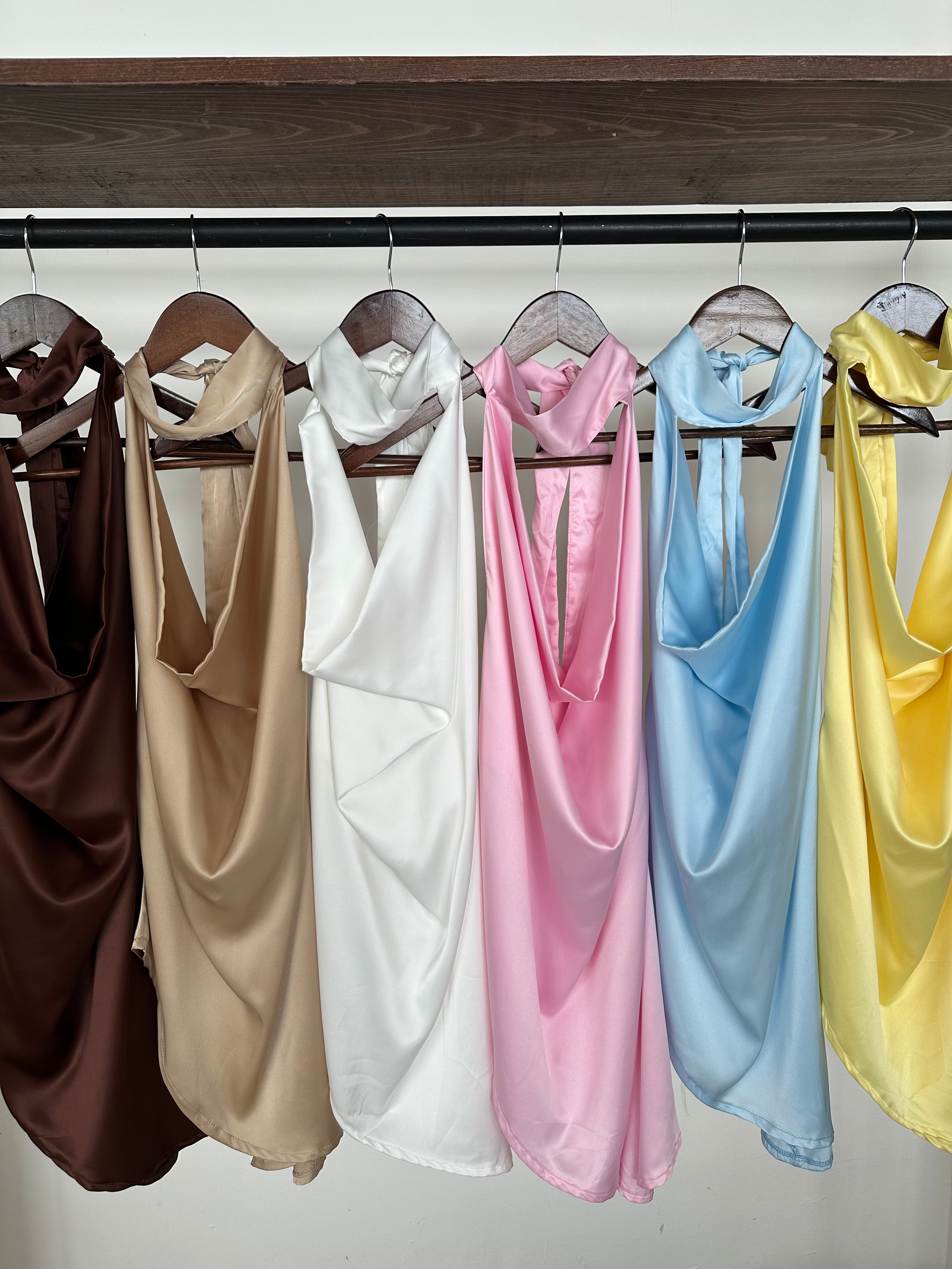 Halter blouse Satin