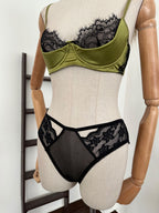 Set verde satín