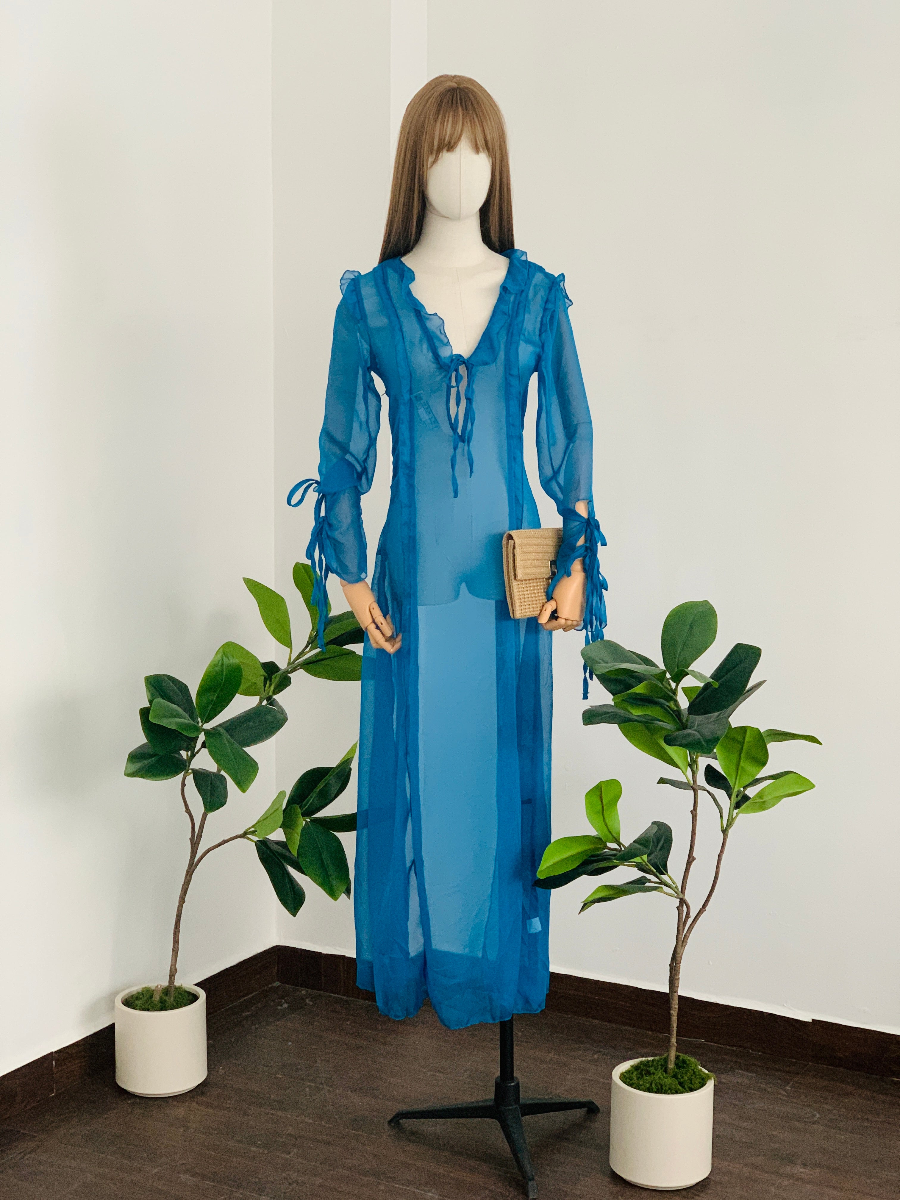 Vestido traslúcido