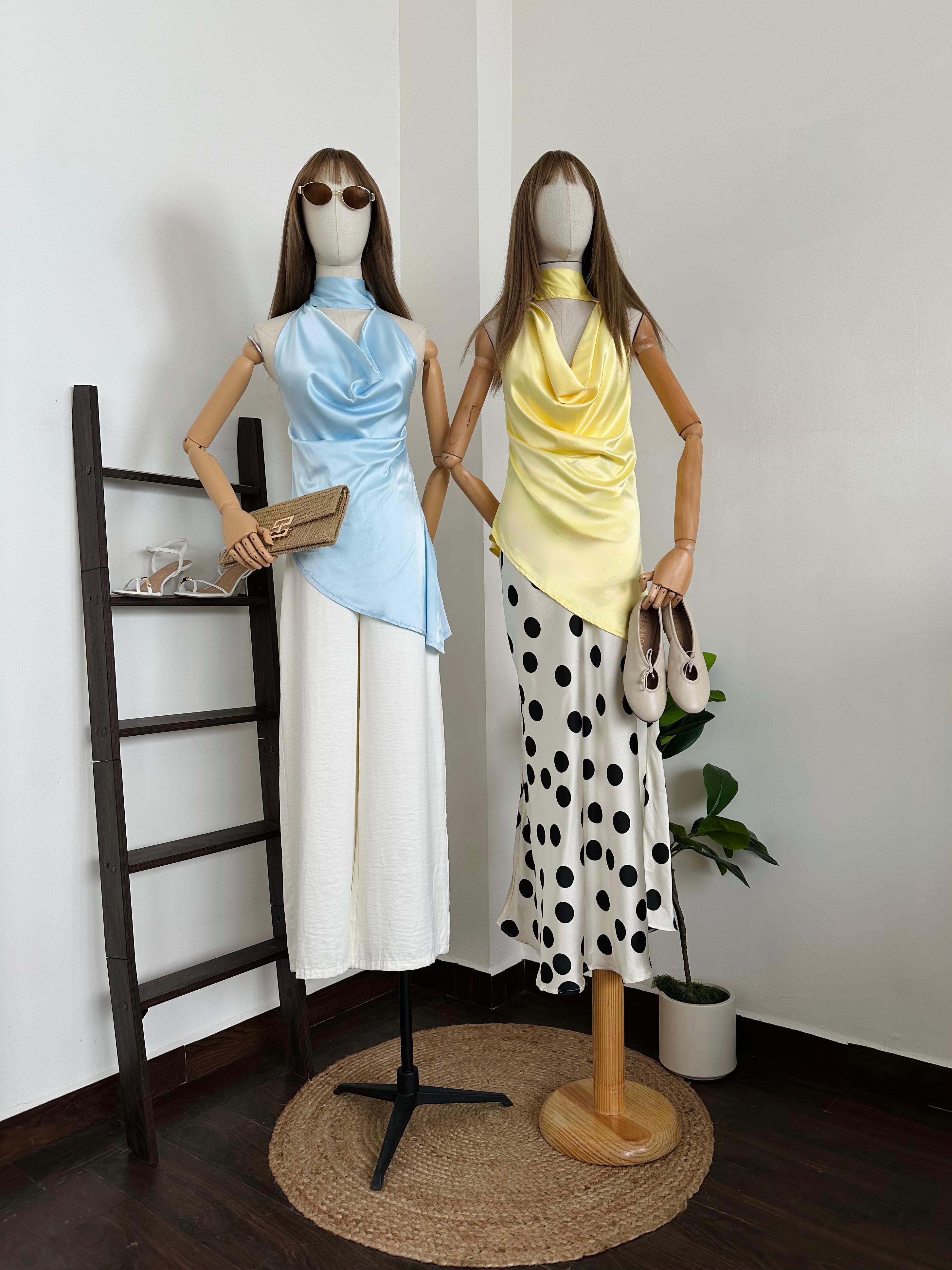 Halter blouse Satin