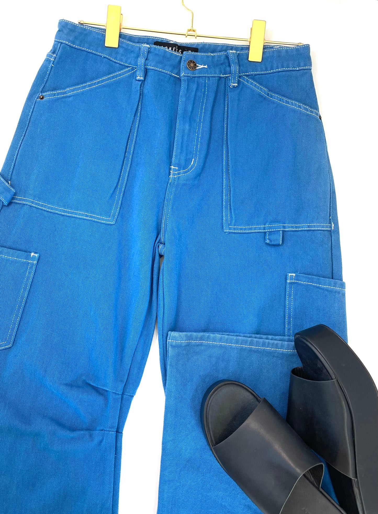 Cargo pants electric blue