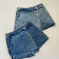 Falda-short denim