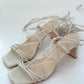 Heels beige de tiras