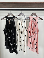 Blusa Halter polka