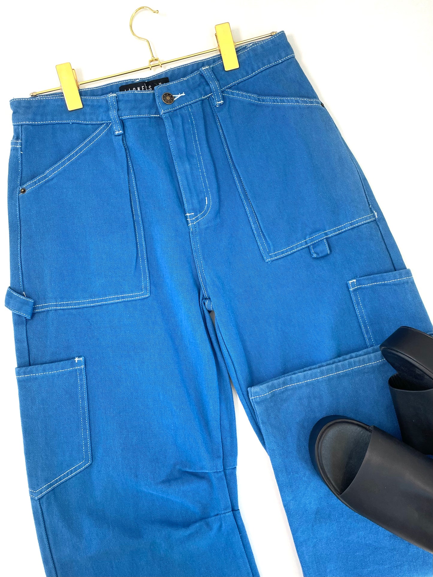 Cargo pants electric blue