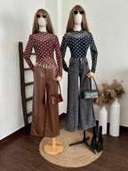 Blusa mesh polka