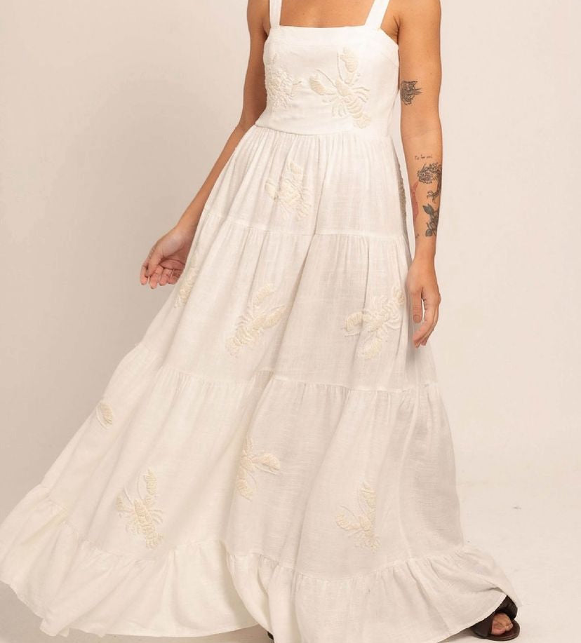 Vestido con diseño de langosta