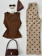 Blusa sin mangas cuello cuadrado