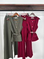 Conjunto vestir c/cinto