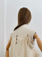 Vestido botones madera