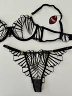Set mesh c/detalle dorado