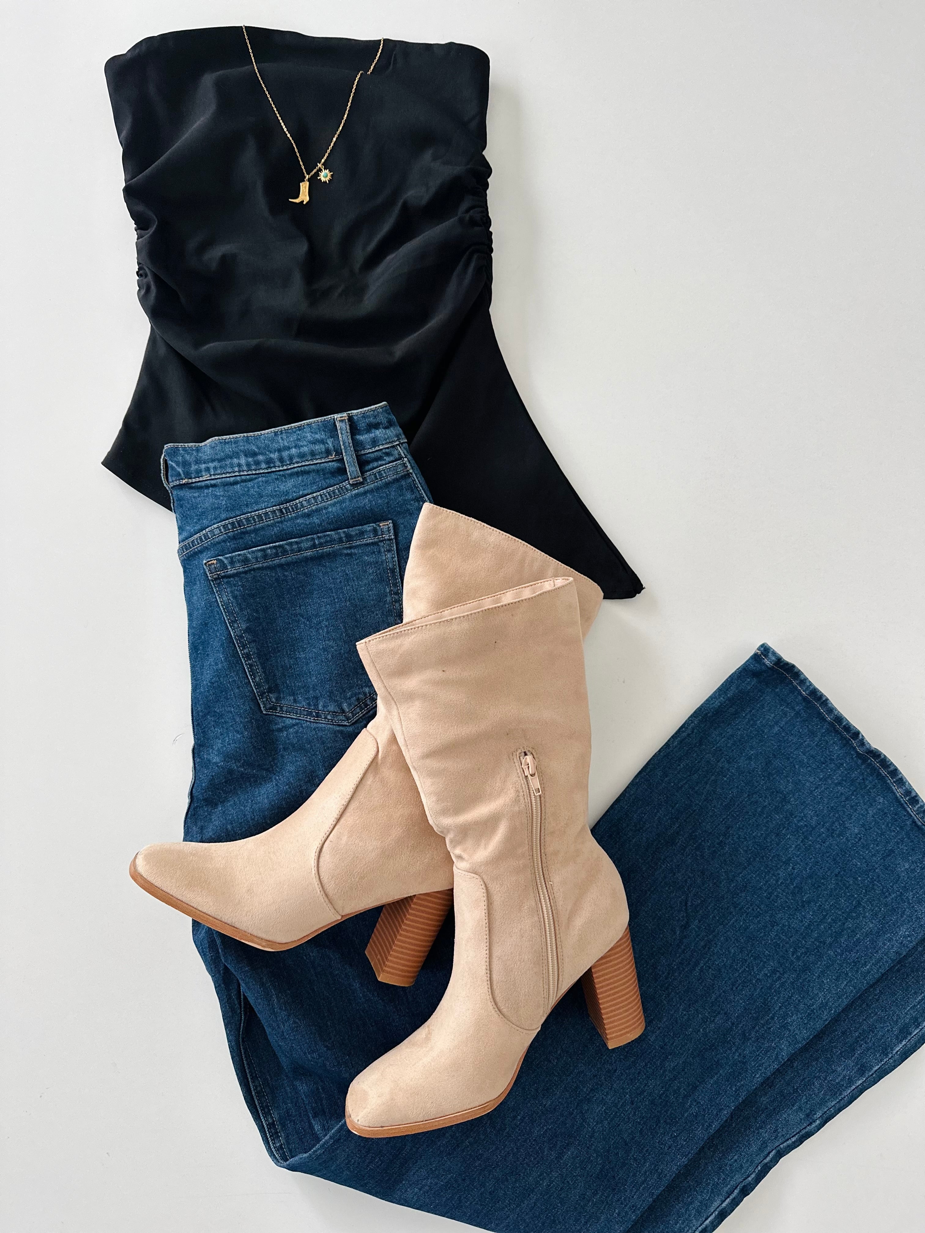 Blusa strapless asimétrica