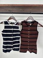 Chaleco rayas tejido