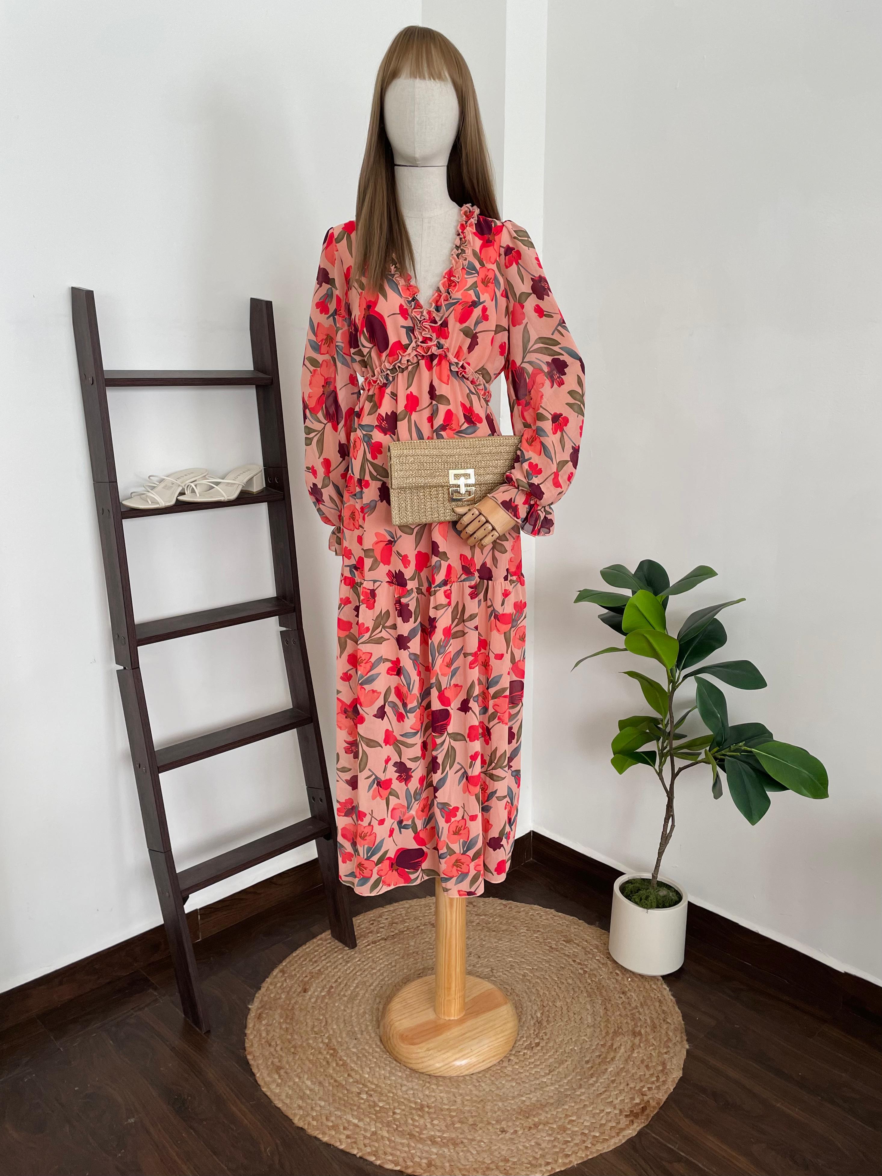 Vestido c/flores