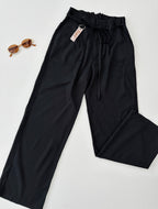 Pantalones lino con cinto