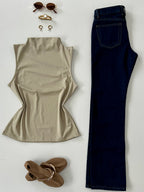 Blusa cuello alto