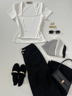 Blusa básica cuadrada