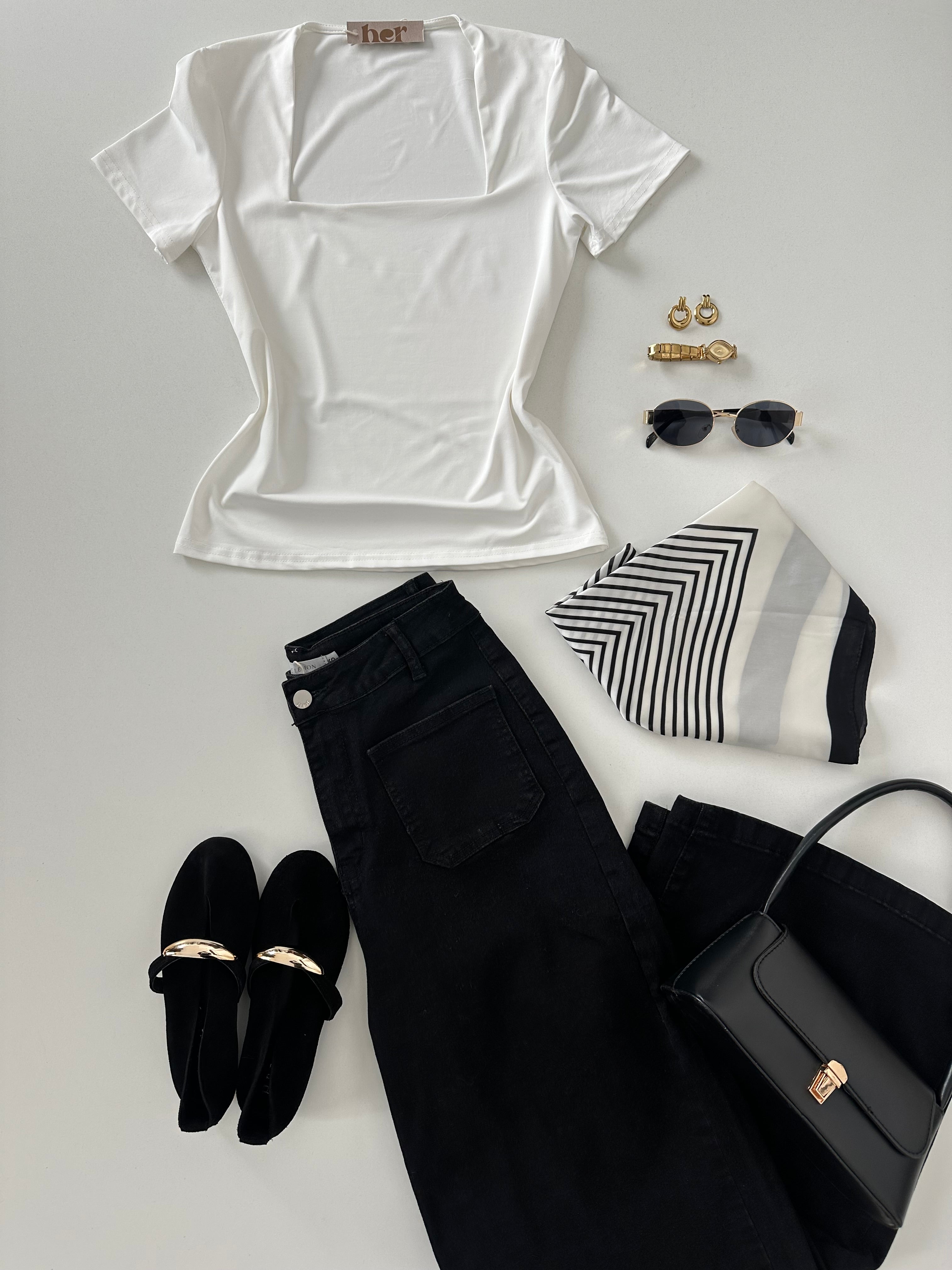 Blusa básica cuadrada