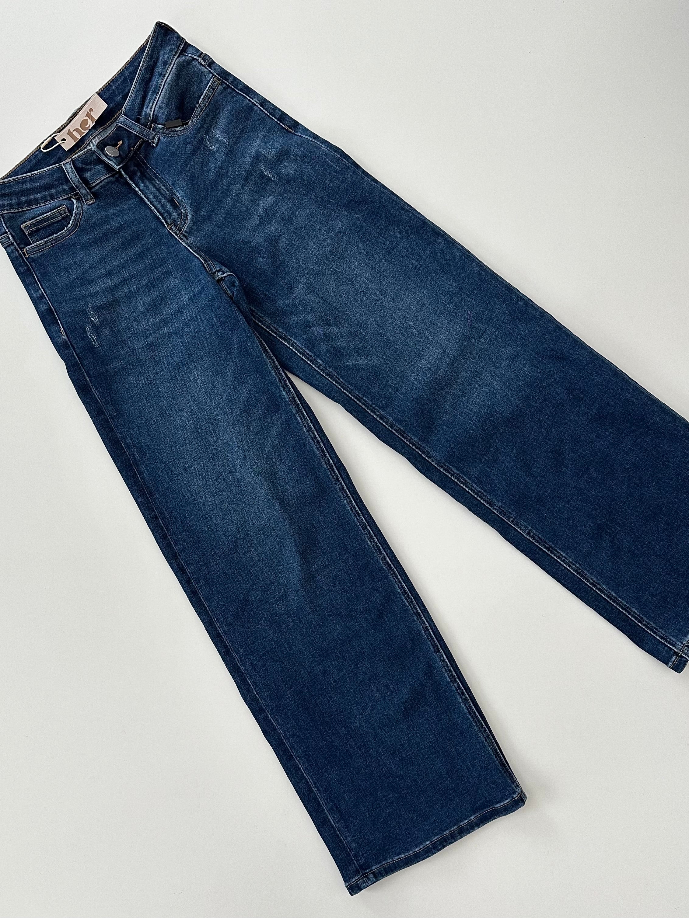 Jeans wide leg clasico