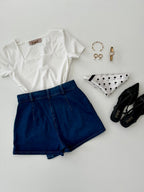 Short falda denim