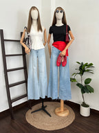 Jeans raw hem