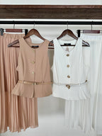 Conjunto falda plisada