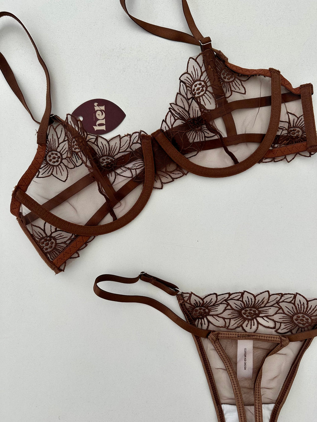 Set mesh c/encaje