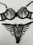 Set mesh c/detalle dorado