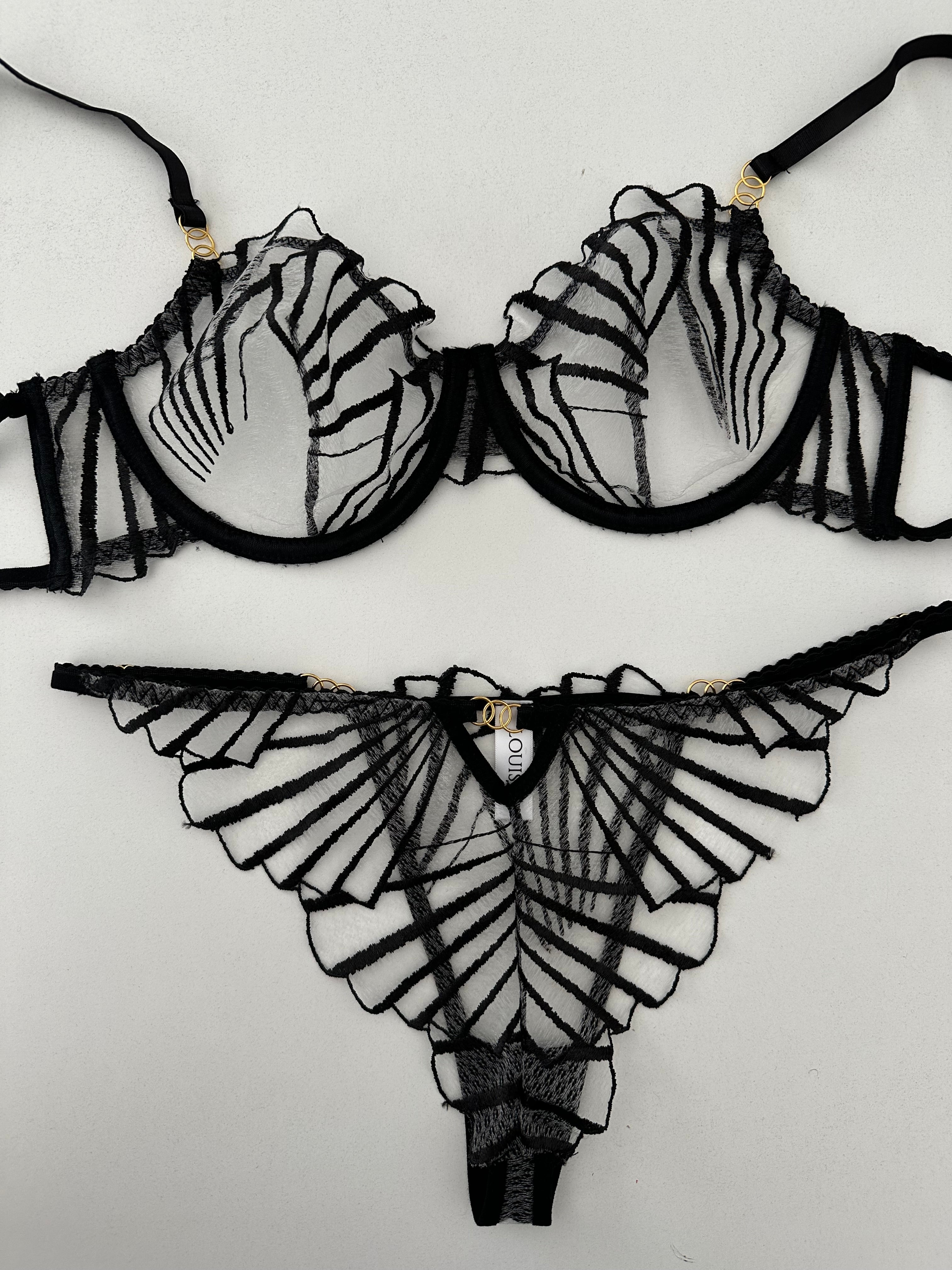 Set mesh c/detalle dorado