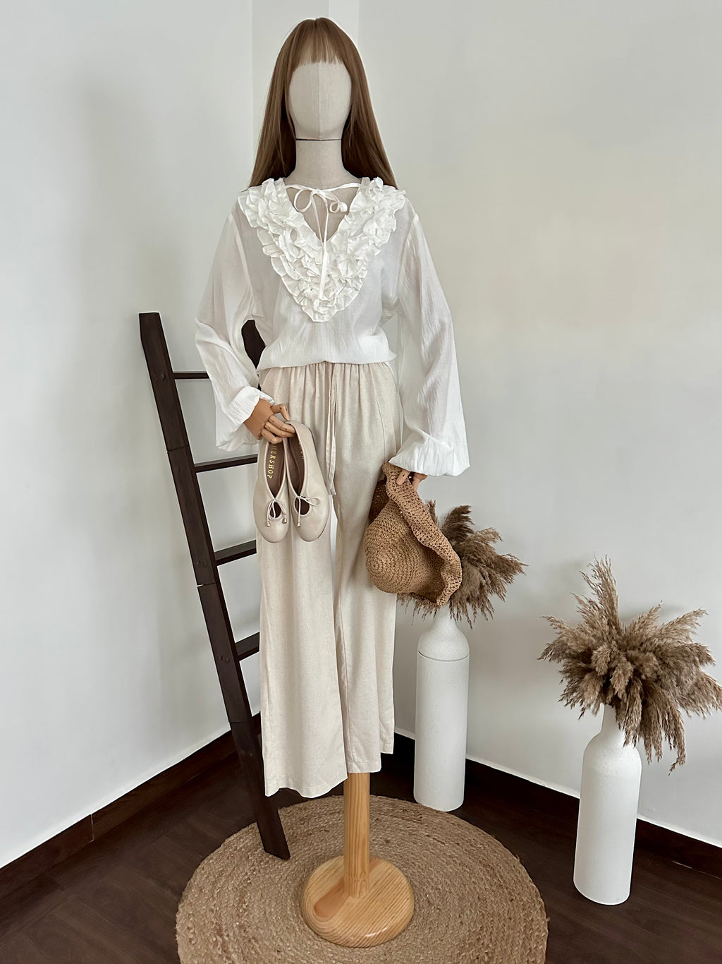 Blusa boho con olanes