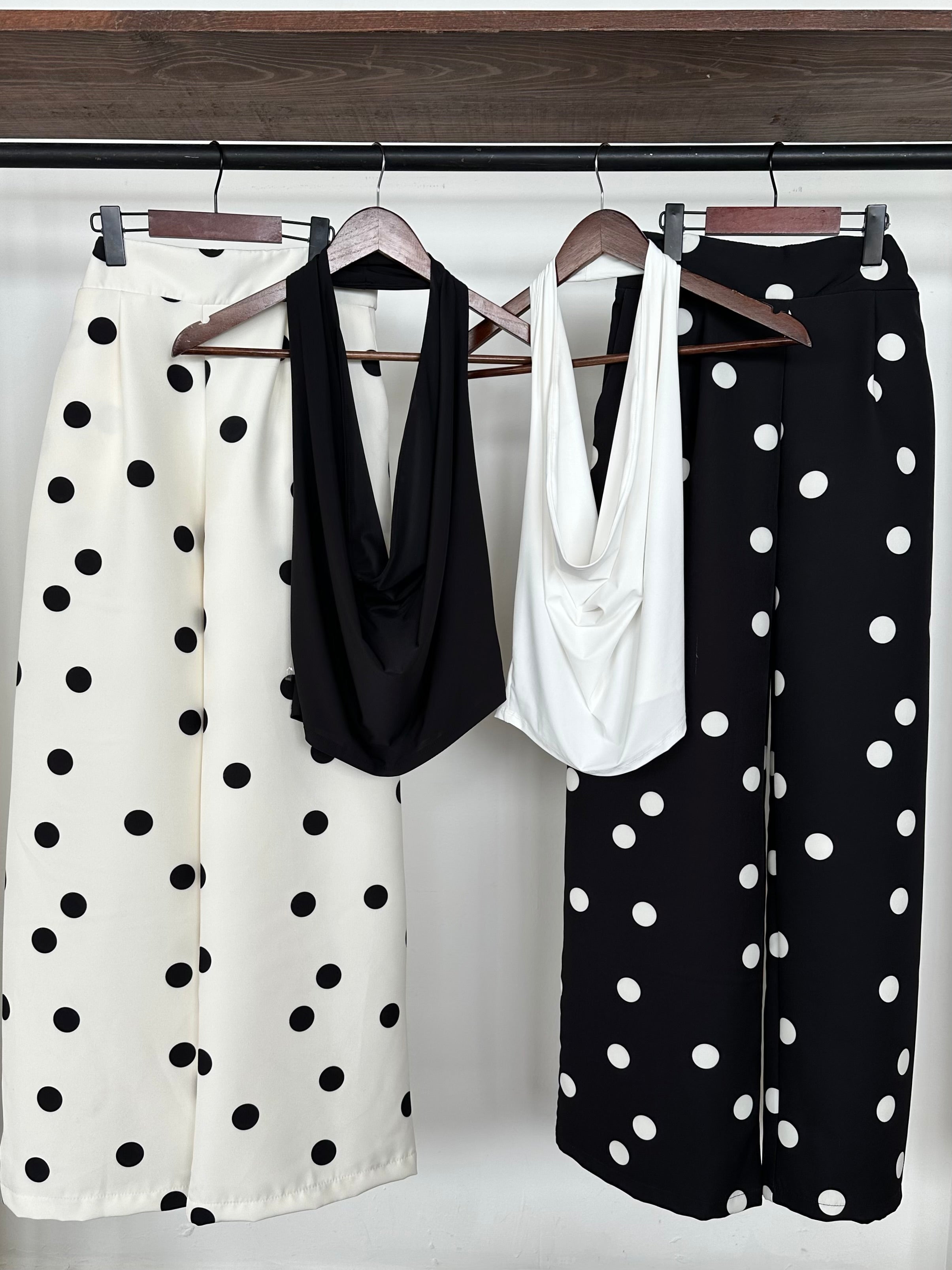 Set halter polka dots
