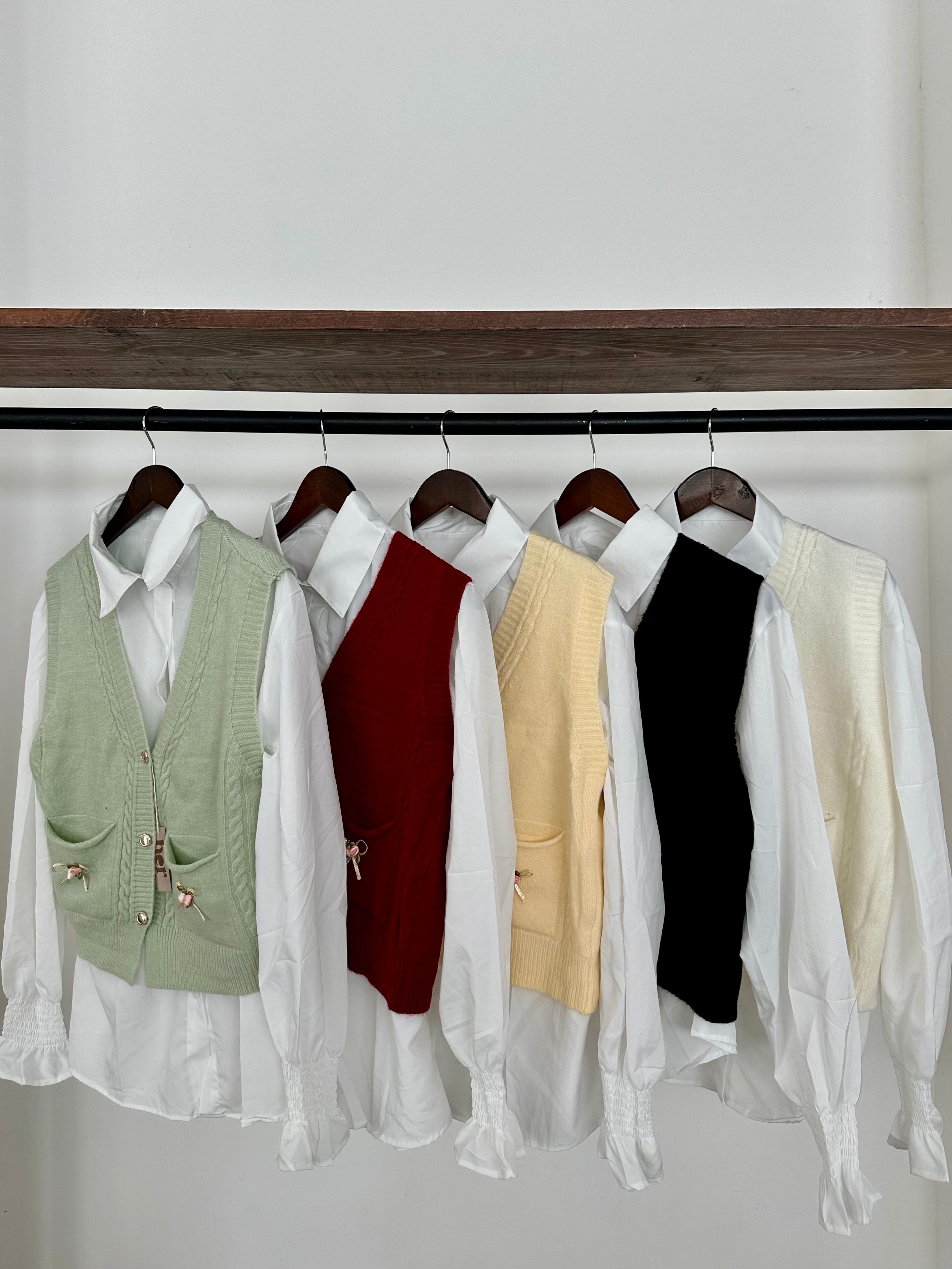 Camisa c/chaleco desmontable