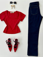 Blusa cuello cuadrado